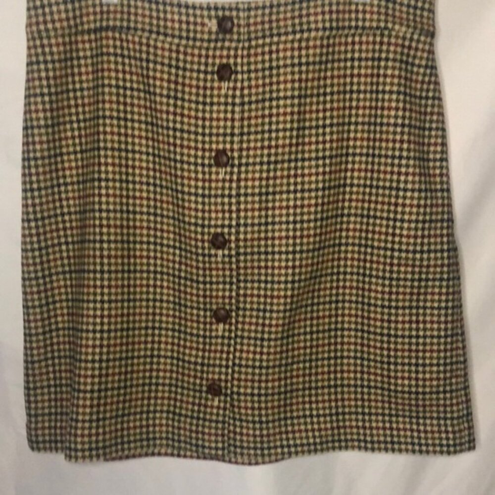 Nwt Talbots Houndstooth Print Design Skirt. Size … - image 4